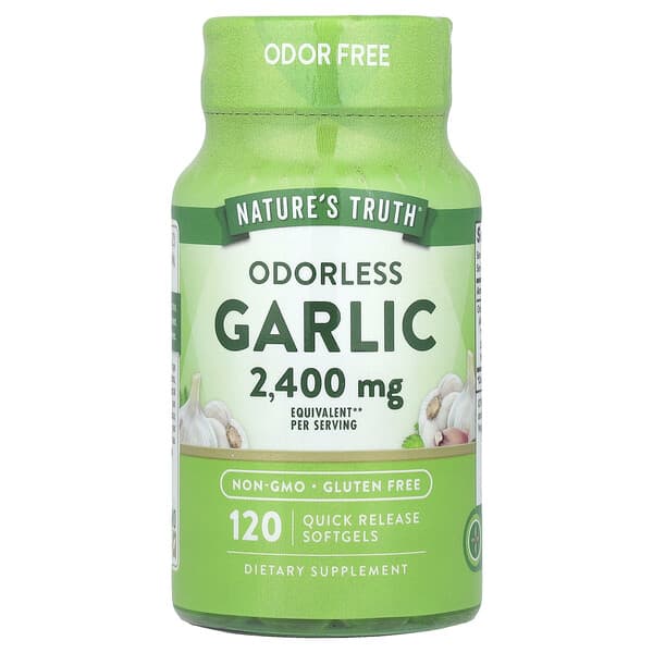 Nature's Truth, Odorless Garlic, 120 Quick Release Softgels (1,200 mg per Softgel)