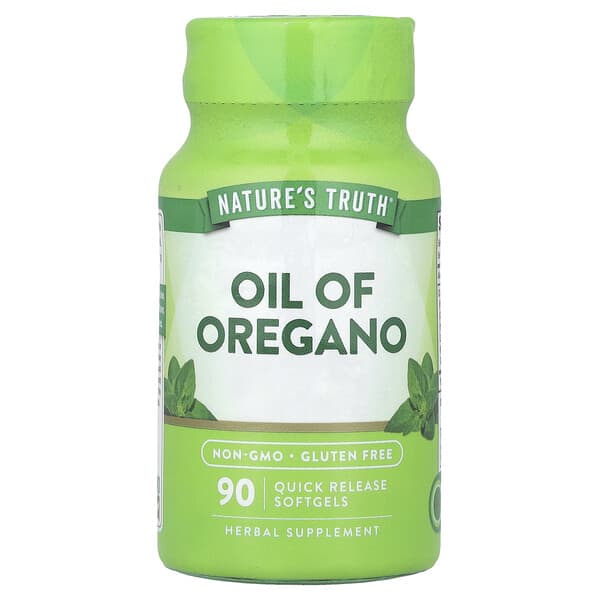 Nature's Truth, Oil Of Oregano, 90 Quick Release Softgels (1,500 mg per Softgel)