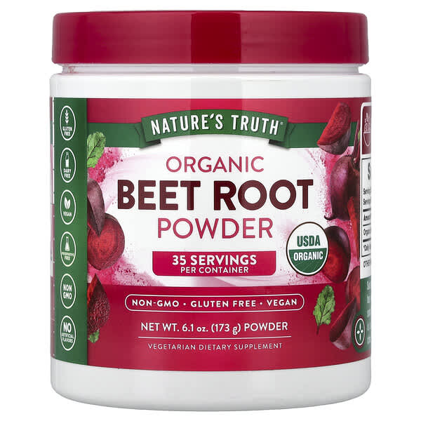 Nature's Truth, Organic Beet Root Powder, 6.1 oz (173 g)