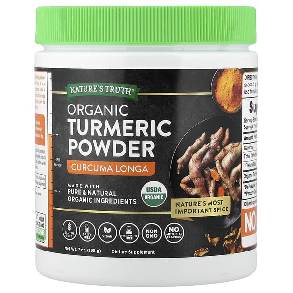 Nature's Truth, Organic Turmeric Powder, 7 oz (198 g)