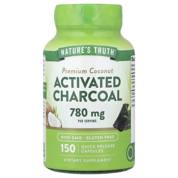 Nature's Truth, Premium Coconut Activated Charcoal, 150 Quick Release Capsules (260 mg per Capsule)