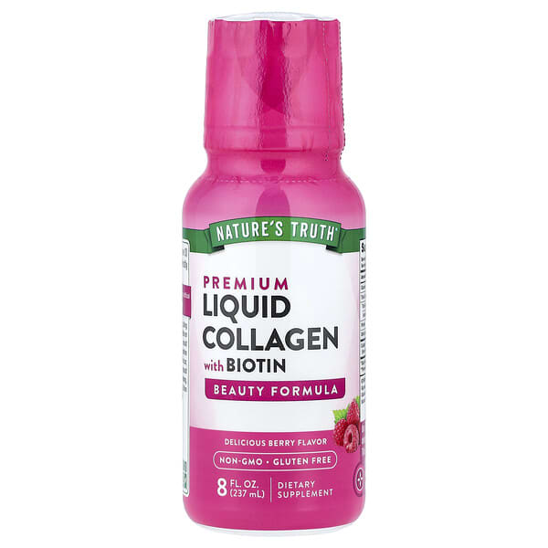 Nature's Truth, Premium Liquid Collagen with Biotin, Delicious Berry, 8 fl oz (237 ml)