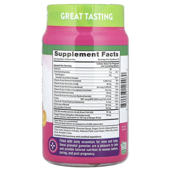 Alternative view of Nature's Truth, Prenatal Multi + DHA, Folic Acid Gummies, Delicious Fruit, 60 Gummies