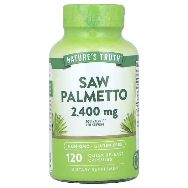 Nature's Truth, Saw Palmetto, 120 Quick Release Capsules (1,200 mg per Capsule)