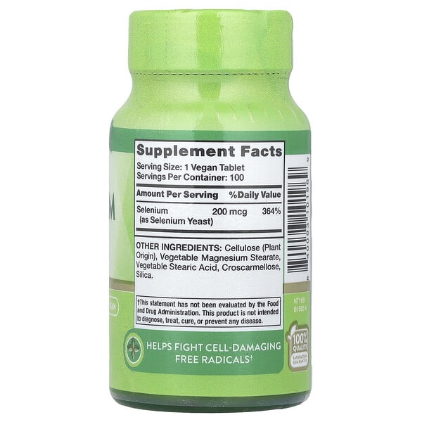 Alternative view of Nature's Truth, Selenium, High Potency, 200 mcg, 100 Tablets