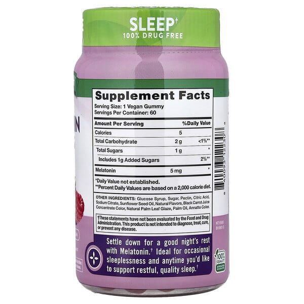Alternative view of Nature's Truth, Sleep Melatonin Gummies, Delicious Mixed Berry, 5 mg, 60 Gummies
