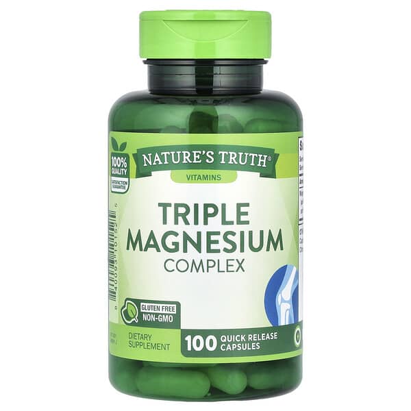 Nature's Truth, Triple Magnesium Complex, 100 Quick Release Capsules (420 mg per Capsule)