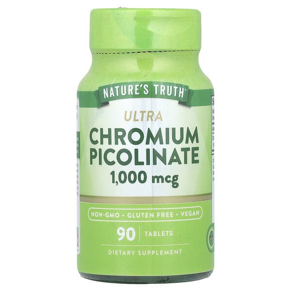 Nature's Truth, Ultra Chromium Picolinate, 1,000 mcg, 90 Tablets