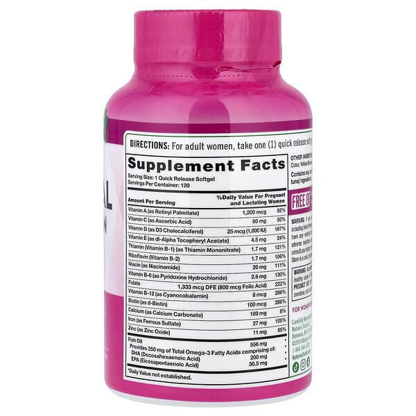 Alternative view of Nature's Truth, Ultra Prenatal Multivitamin + DHA, 120 Quick Release Softgels