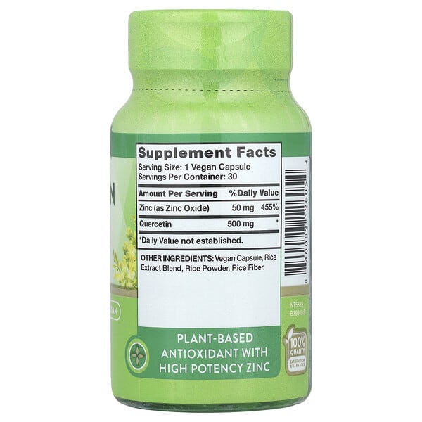 Alternative view of Nature's Truth, Ultra Quercetin + Zinc, 30 Capsules