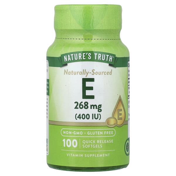 Nature's Truth, Vitamin E, 268 mg (400 IU), 100 Quick Release Softgels