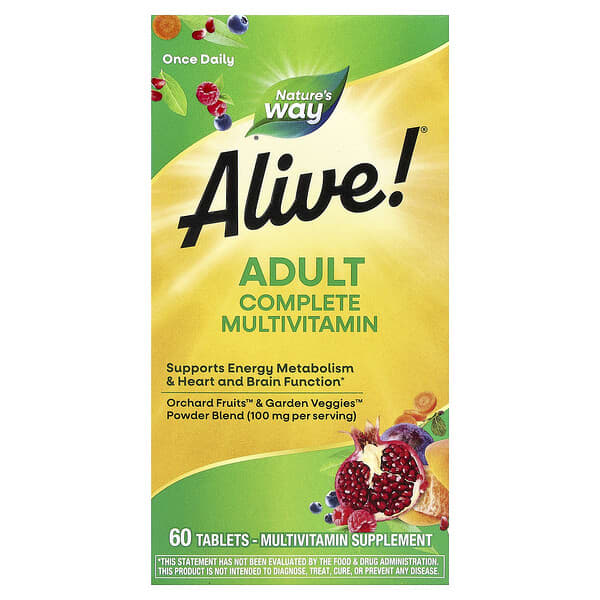 Nature's Way, Alive!® Adult Complete Multivitamin, 60 Tablets