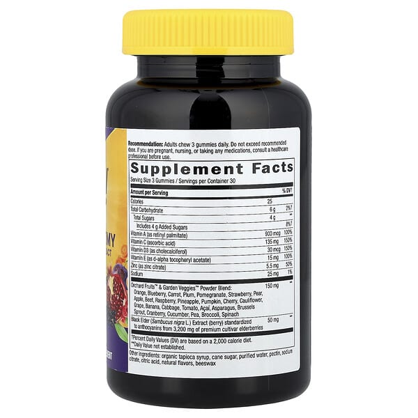 Alternative view of Nature's Way, Alive!® Immune Gummy with Elderberry Extract, Grape & Cherry, 90 Gummies