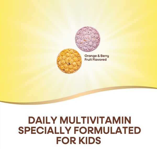 Alternative view of Nature's Way, Alive!® Kids, Chewable Multivitamin, Ages 2+, Orange & Berry Fruit, 120 Chewable Tablets