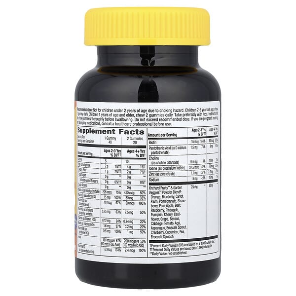 Alternative view of Nature's Way, Alive!® Kids, Zero Sugar Gummy Multivitamin, Ages 2+, Berry-Citrus, 40 Gummies