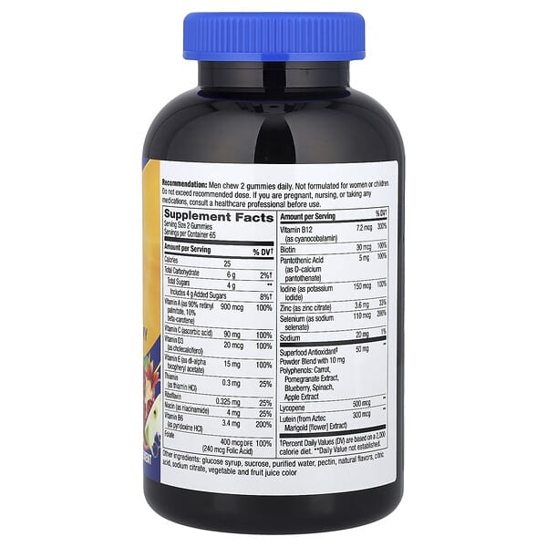Alternative view of Nature's Way, Alive!® Men's 50+ Multivitamin Gummy, Fruit, 130 Gummies