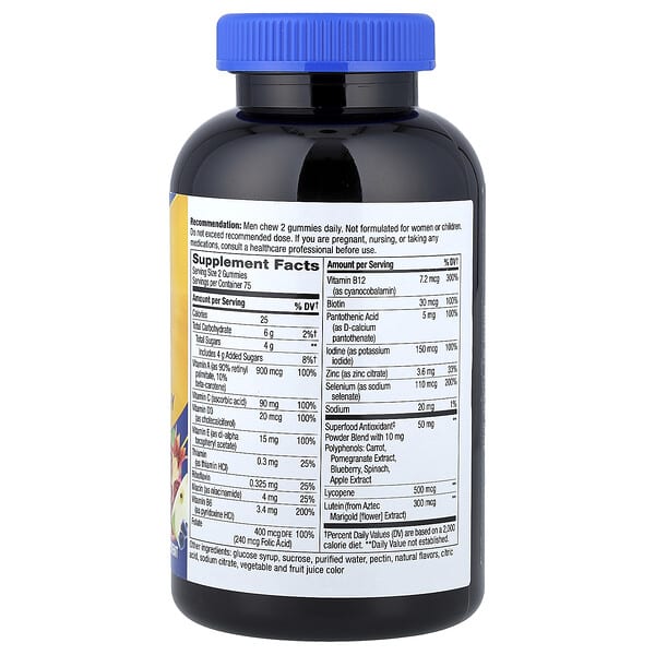 Alternative view of Nature's Way, Alive!® Men's 50+ Multivitamin Gummy, Fruit, 150 Gummies