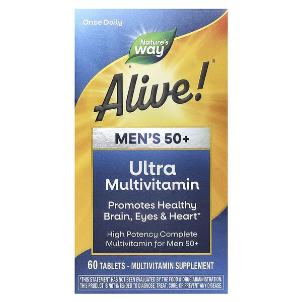 Nature's Way, Alive!® Men's 50+ Ultra Multivitamin, 60 Tablets