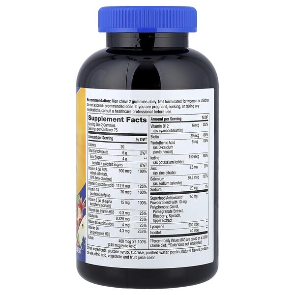 Alternative view of Nature's Way, Alive!® Men's Gummy Multivitamin, Fruit, 150 Gummies