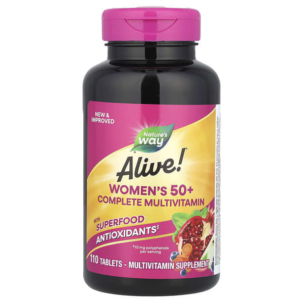 Nature's Way, Alive!® Women's 50+ Complete Multivitamin, 110 Tablets