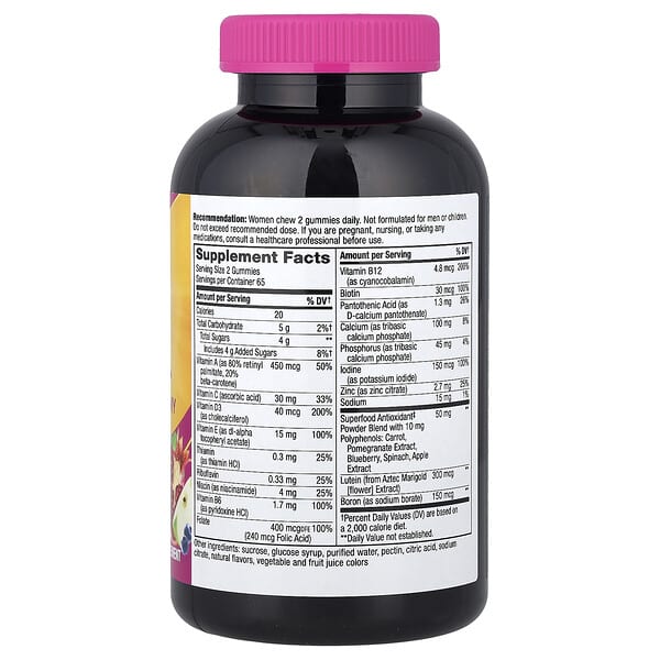 Alternative view of Nature's Way, Alive!® Women's 50+ Multivitamin Gummy, Mixed Berry, 130 Gummies