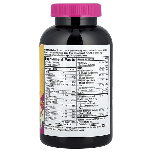Alternative view of Nature's Way, Alive!® Women's 50+ Multivitamin Gummy, Mixed Berry, 150 Gummies