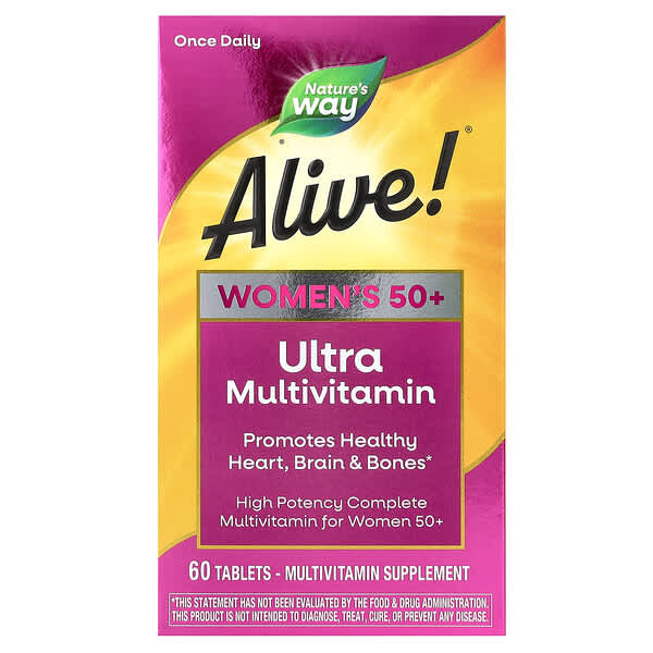 Nature's Way, Alive!® Women's 50+ Ultra Multivitamin, 60 Tablets