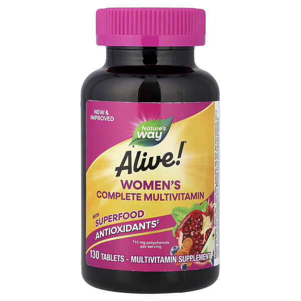 Nature's Way, Alive!® Women's Complete Multivitamin, 130 Tablets