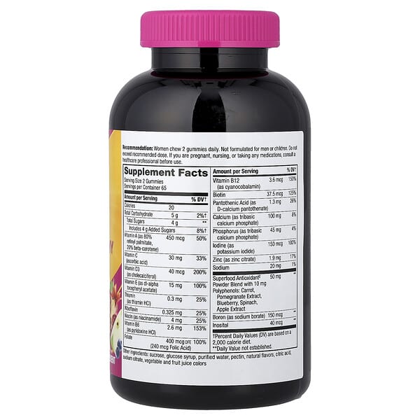 Alternative view of Nature's Way, Alive!® Women's Gummy Multivitamin, Mixed Berry, 130 Gummies