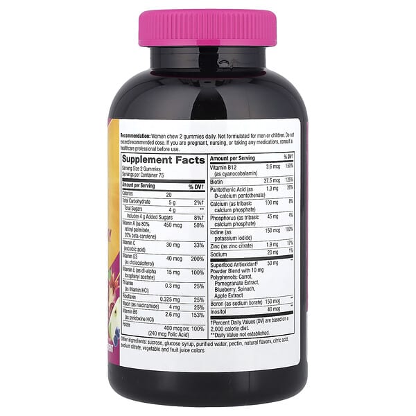 Alternative view of Nature's Way, Alive!® Women's Gummy Multivitamin, Mixed Berry, 150 Gummies