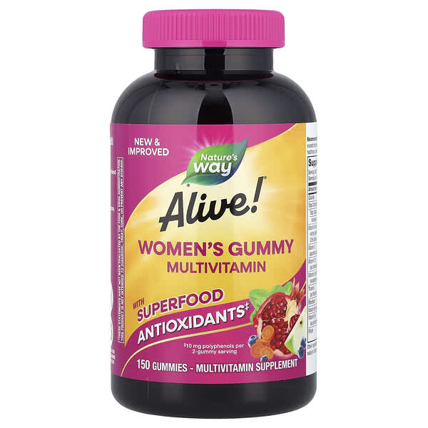 Nature's Way, Alive!® Women's Gummy Multivitamin, Mixed Berry, 150 Gummies