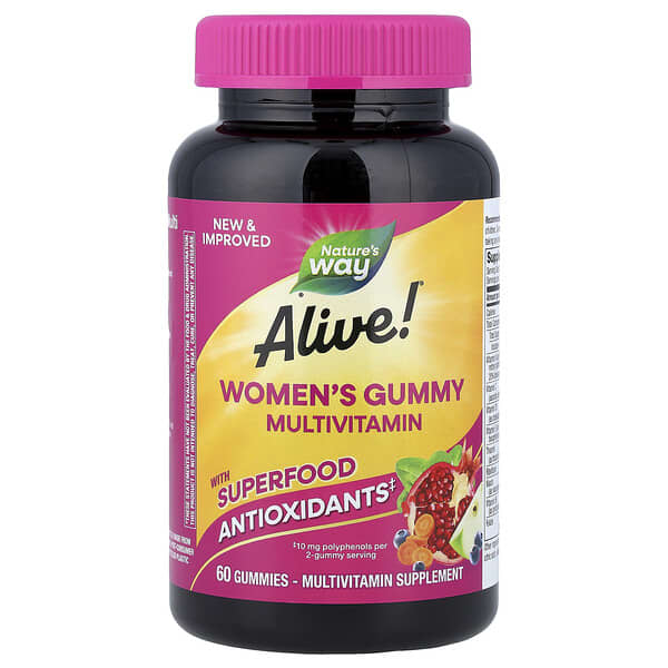 Nature's Way, Alive!® Women's Gummy Multivitamin, Mixed Berry, 60 Gummies