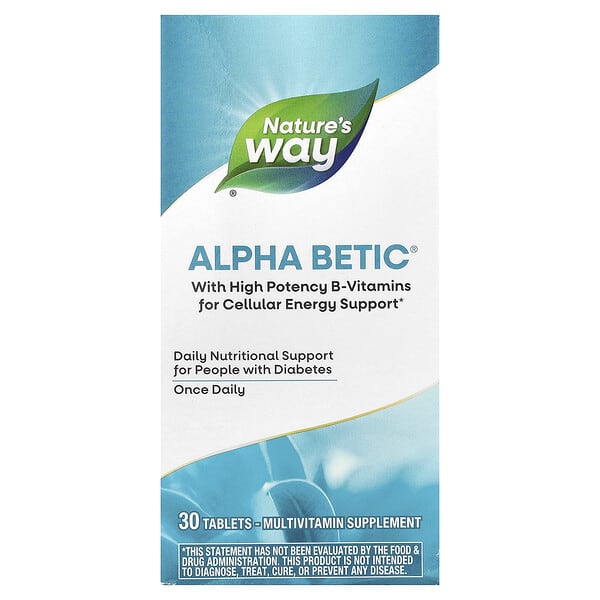 Nature's Way, Alpha Betic® Multivitamin, 30 Tablets 2 Nature's Way, Alpha Betic® Multivitamin, 30 Tablets