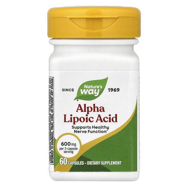 Nature's Way, Alpha Lipoic Acid, 60 Capsules (200 mg per Capsule)