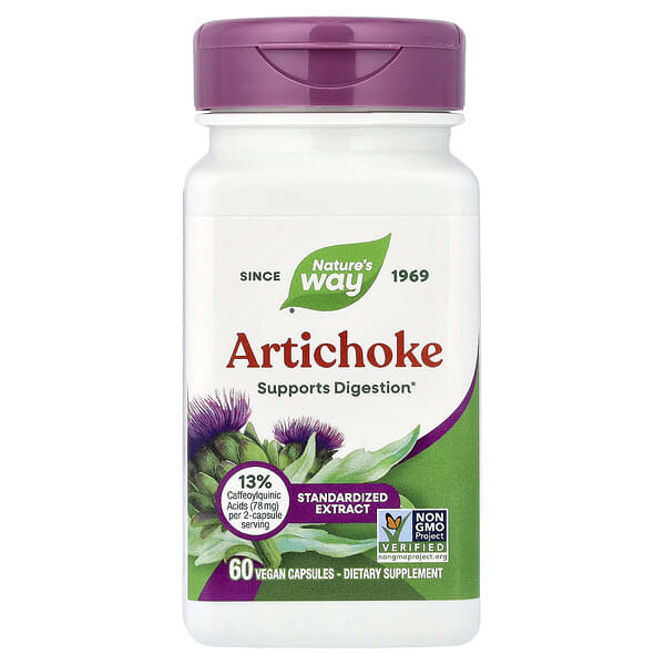 Nature's Way, Artichoke, Standardized Extract, 60 Vegan Capsules