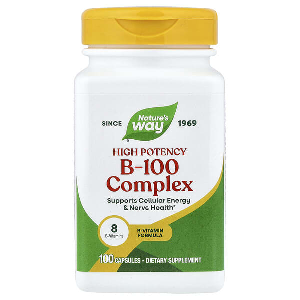 Nature's Way, B-100 Complex, 100 Capsules 2 Nature's Way, B-100 Complex, 100 Capsules