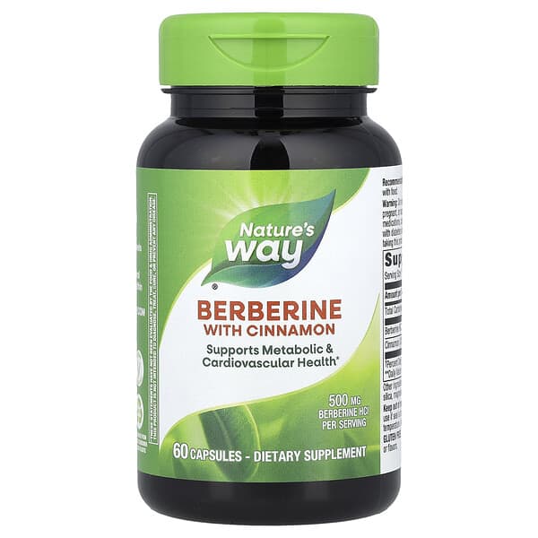Nature's Way, Berberine With Cinnamon, 60 Capsules