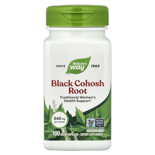 Nature's Way, Black Cohosh Root, 540 mg, 100 Vegan Capsules