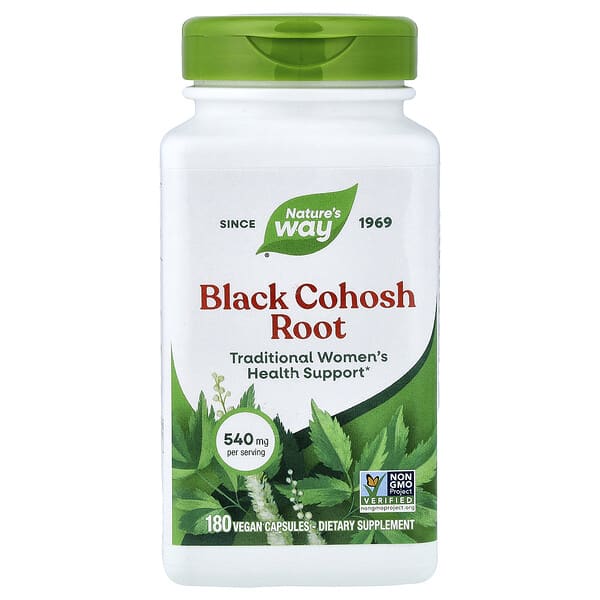 Nature's Way, Black Cohosh Root, 540 mg, 180 Vegan Capsules