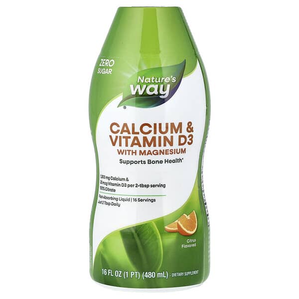 Nature's Way, Calcium & Vitamin D3 with Magnesium, Citrus, 16 fl oz (480 ml) 2 Nature's Way, Calcium & Vitamin D3 with Magnesium, Citrus, 16 fl oz (480 ml)