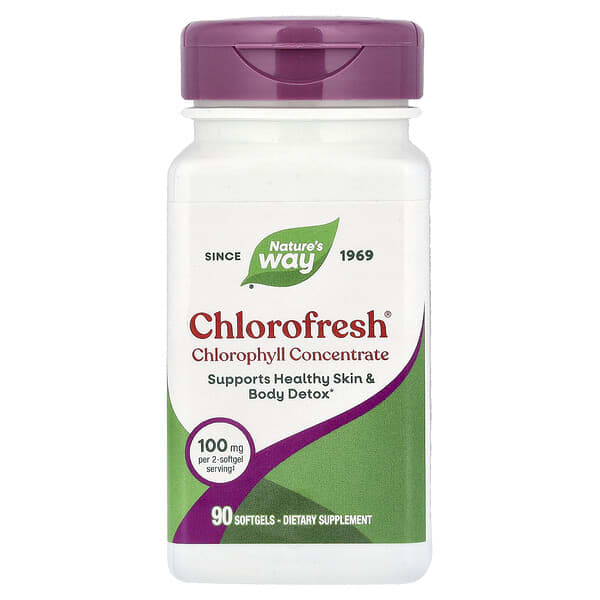 Nature's Way, Chlorofresh®, Chlorophyll Concentrate, 90 Softgels (50 mg per Softgel)