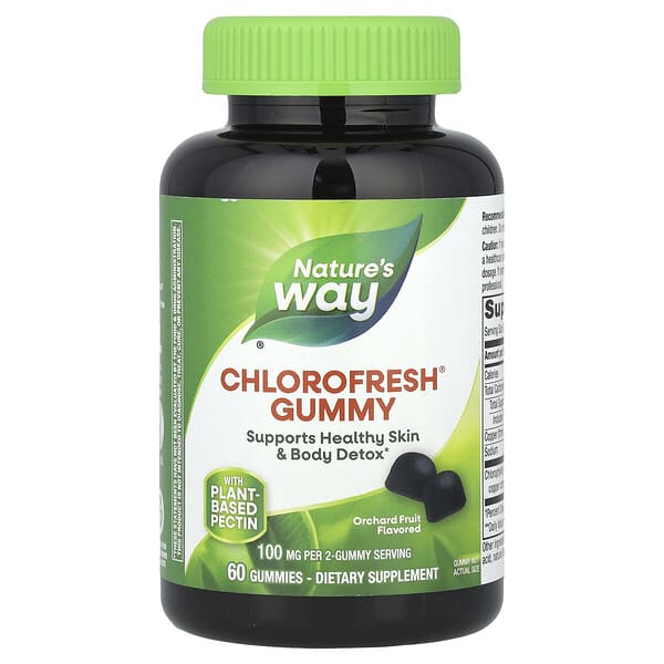 Nature's Way, Chlorofresh® Gummy, Orchard Fruit, 60 Gummies (50 mg per Gummy) 3 Nature's Way, Chlorofresh® Gummy, Orchard Fruit, 60 Gummies (50 mg per Gummy)