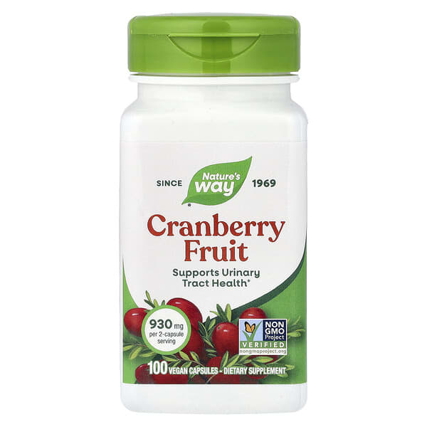 Nature's Way, Cranberry Fruit, 100 Vegan Capsules (465 mg per Capsule) 2 Nature's Way, Cranberry Fruit, 100 Vegan Capsules (465 mg per Capsule)