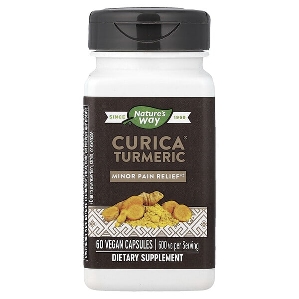Nature's Way, Curica® Turmeric, 60 Vegan Capsules (300 mg per Capsule)