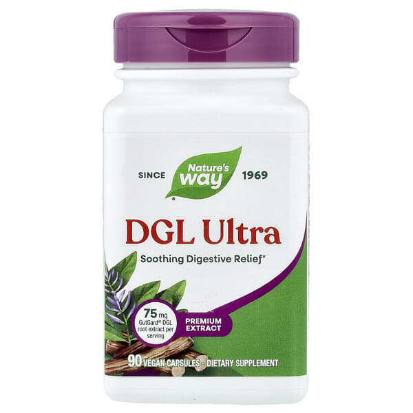 Nature's Way, DGL Ultra, 90 Vegan Capsules
