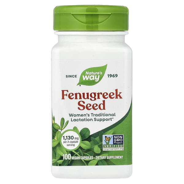 Nature's Way, Fenugreek Seed, 100 Vegan Capsules (565 mg per Capsule) 5 Nature's Way, Fenugreek Seed, 100 Vegan Capsules (565 mg per Capsule)