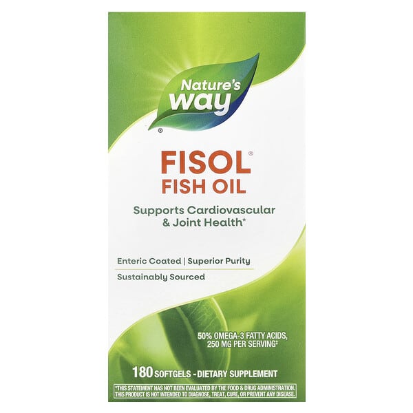 Nature's Way, Fisol® Fish Oil, 180 Softgels