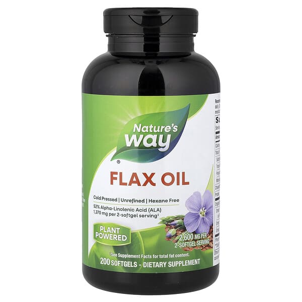 Nature's Way, Flax Oil, 200 Softgels