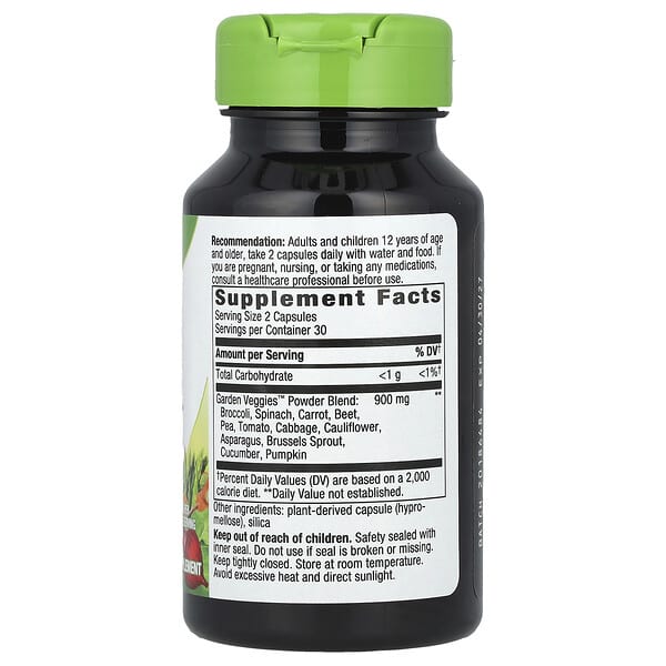 Alternative view of Nature's Way, Garden Veggies™, Veggie Powder Blend, 60 Vegan Capsules
