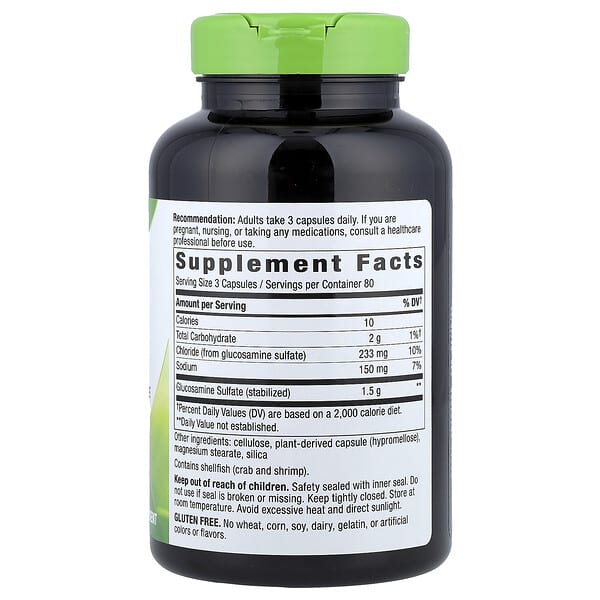 Nature's Way, GS-500™ Glucosamine Sulfate, Stable Form, 240 Capsules (0.5 g per Capsule) 2 Nature's Way, GS-500™ Glucosamine Sulfate, Stable Form, 240 Capsules (0.5 g per Capsule) - Ảnh 2
